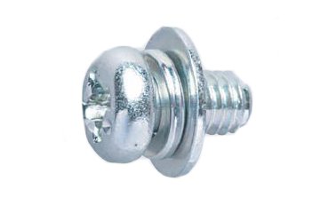 鉄(+) ナベ頭セムス小ねじ I＝3(丸先タイプ)(バネ座+ISO平座 組込)